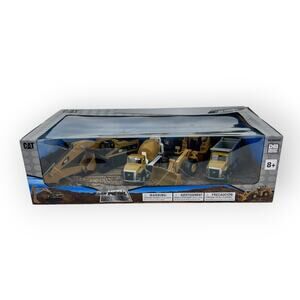 CAT 1:64 construction diecast 4 pc Concrete Mixer Dump Truck Loader Excavator